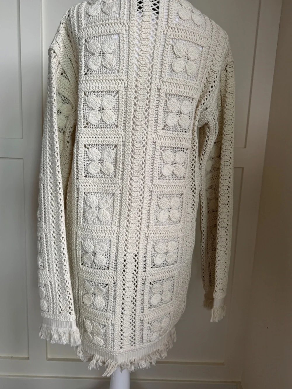 H&M Edition Cream Crochet Tank Top - Picture 9 of 10